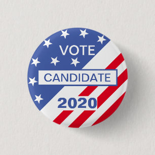 BADGE ROND 2,50 CM VOTE ÉLECTION 2020 USA