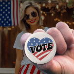 Badge Rond 2,50 Cm Vote Election 2024 Président des États-Unis<br><div class="desc">Vote Election 2024 USA President button</div>