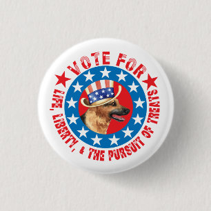 Badge Rond 2,50 Cm Vote pour GSD