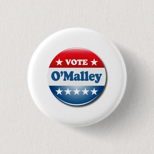 Badge Rond 2,50 Cm Vote pour O'Malley 2016 (Devant)