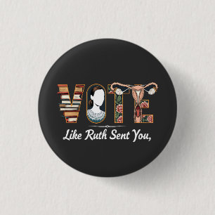 Badge Rond 2,50 Cm Voter Comme Ruth Vous A Envoyé Harris LGBTQ Égalit