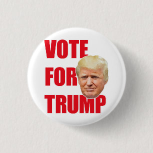 Badge Rond 2,50 Cm Voter pour Trump