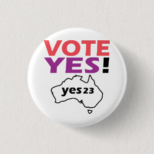 Badge Rond 2,50 Cm Votez Oui Pour La Voix Des Australiens Indigènes