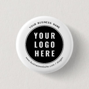 Badge Rond 2,50 Cm Votre logo d'entreprise et votre site Web Promotio