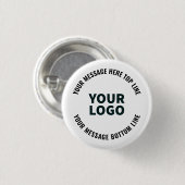 Badge Rond 2,50 Cm Votre logo ou image | Texte modifié en gras (Devant & derrière)