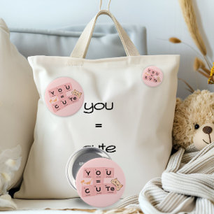 Badge Rond 2,50 Cm Vous = Cute Bouton Cute Cat