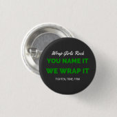 Badge Rond 2,50 Cm Vous l'appelez, nous l'enveloppez (Devant & derrière)
