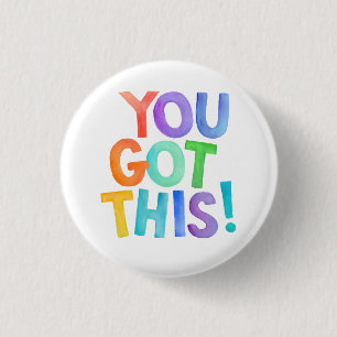 Badge Rond 2,50 Cm Vous Y Arrivez, Mots Positifs