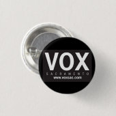 Badge Rond 2,50 Cm VOX_LogoBLK_HR (Devant & derrière)