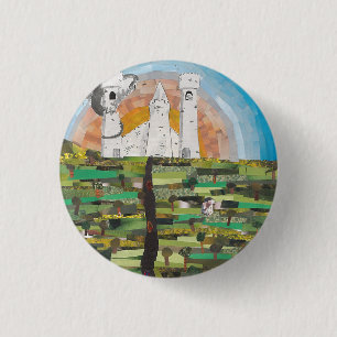 Badge Rond 2,50 Cm Voyage à travers un roman Imaginaire