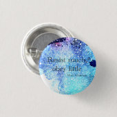 Badge Rond 2,50 Cm Walt Whitman Résiste beaucoup, obéissez petit Bout (Devant & derrière)