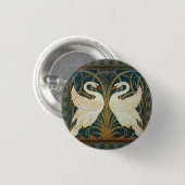 Badge Rond 2,50 Cm Walter Crane Swan (Devant & derrière)