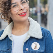 Badge Rond 2,50 Cm Wanderer extérieur : aquarelle Kangaroo personnali