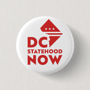 Badge Rond 2,50 Cm Washington DC statehood now Button