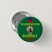 Badge Rond 2,50 Cm Washington pour Romney 2012 (Devant & derrière)