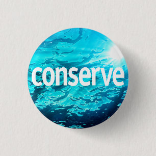 Badge Rond 2,50 Cm Water Conservation