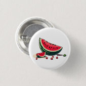 Badge Rond 2,50 Cm Watermelon Palestine (Devant & derrière)