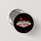 Badge Rond 2,50 Cm Welcome to Las Vegas Sign (Devant & derrière)