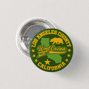 Badge Rond 2,50 Cm West Covina, Californie