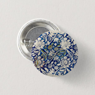 Badge Rond 2,50 Cm Wey, par William Morris Beautiful Vintage Art
