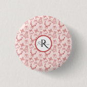 Badge Rond 2,50 Cm Whimsical rose (Devant)