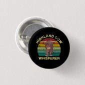 Badge Rond 2,50 Cm Whisperer de vache Highland (Devant & derrière)