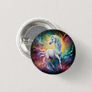 Badge Rond 2,50 Cm White Wonder : La licorne blanche spectrale