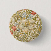 Badge Rond 2,50 Cm William Morris Lily Art Nouveau (Devant)