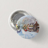 Badge Rond 2,50 Cm Winter Wonderland (Devant & derrière)