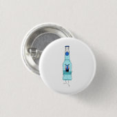 Badge Rond 2,50 Cm WKD Bleu, boisson, mignon (Devant & derrière)