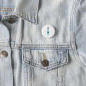 Badge Rond 2,50 Cm WKD Bleu, boisson, mignon (En situation)