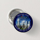 Badge Rond 2,50 Cm World Trade Center (Devant & derrière)