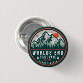 Badge Rond 2,50 Cm Worlds End State Park Pennsylvania Retro Sunset (Devant & derrière)