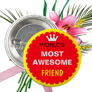 Badge Rond 2,50 Cm Worlds Most Awesome - AMI (meilleur)