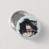 Badge Rond 2,50 Cm Wriothesley GENSHIN IMPACT Pin (Devant & derrière)