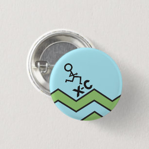 Badge Rond 2,50 Cm XC pays croisé de coureur