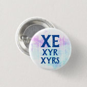 Badge Rond 2,50 Cm Xe Xyr Xyrs Pronouns (Devant & derrière)