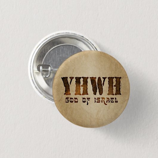 Badge Rond 2,50 Cm YHWH Jhovah (Devant & derrière)