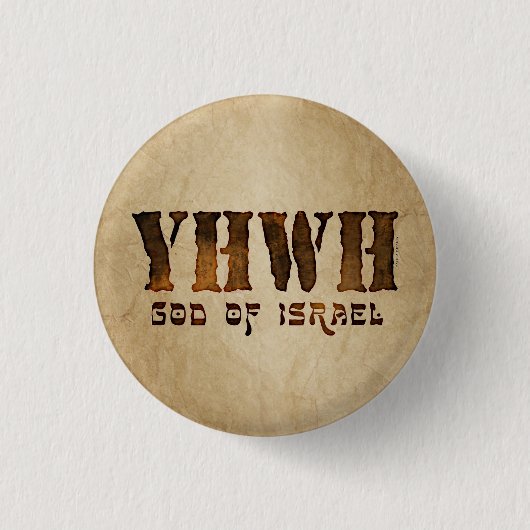 Badge Rond 2,50 Cm YHWH Jhovah (Devant)