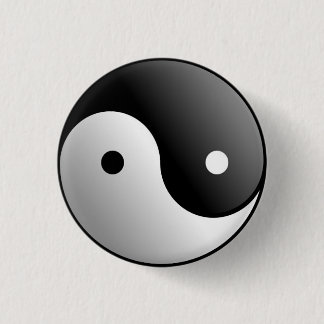 Badge Rond 2,50 Cm Yin et bouton de Yan