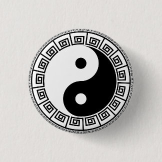 Badge Rond 2,50 Cm Yin Yang petit, 1 bouton rond de pouce de ¼