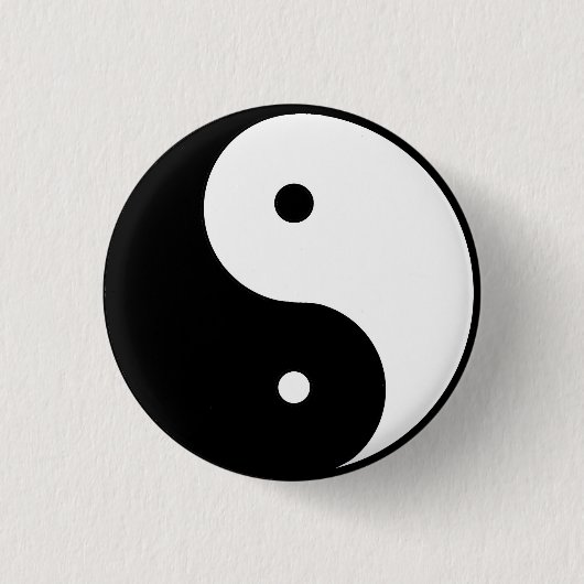 Badge Rond 2,50 Cm ying et Yang (Devant)