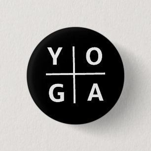 Badge Rond 2,50 Cm Yoga