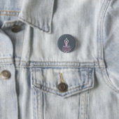 Badge Rond 2,50 Cm yoga statement (En situation)