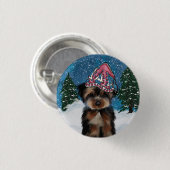 BADGE ROND 2,50 CM YORKIE POO (Devant & derrière)