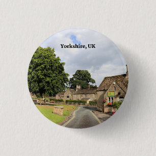 Badge Rond 2,50 Cm Yorkshire, Royaume-Uni