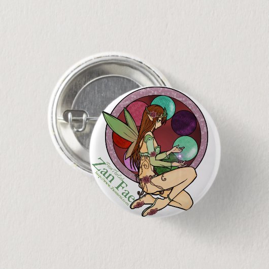 Badge Rond 2,50 Cm Zan Fae (#2) (Devant & derrière)