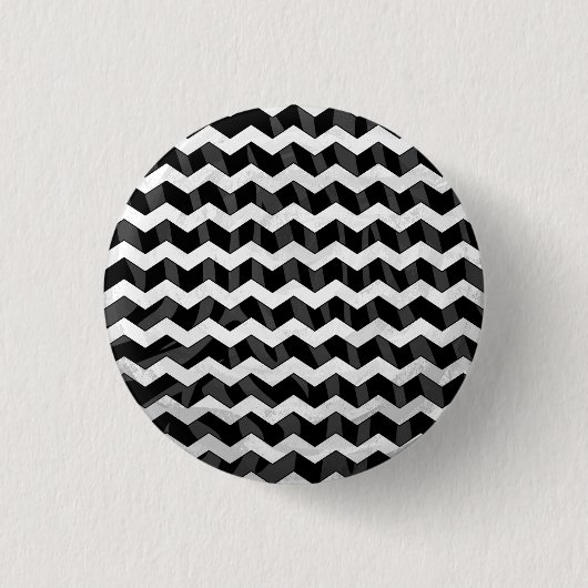 Badge Rond 2,50 Cm Zebra Black et Grey Chevron (Devant)