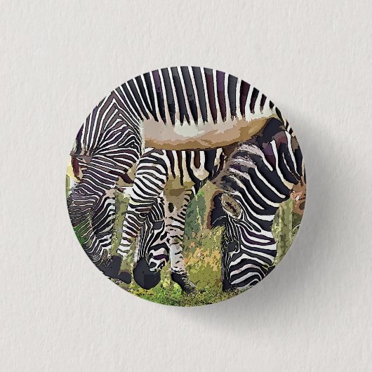 BADGE ROND 2,50 CM ZEBRAS (Devant)