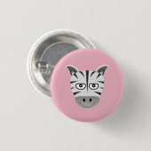 Badge Rond 2,50 Cm Zèbre (Devant & derrière)
